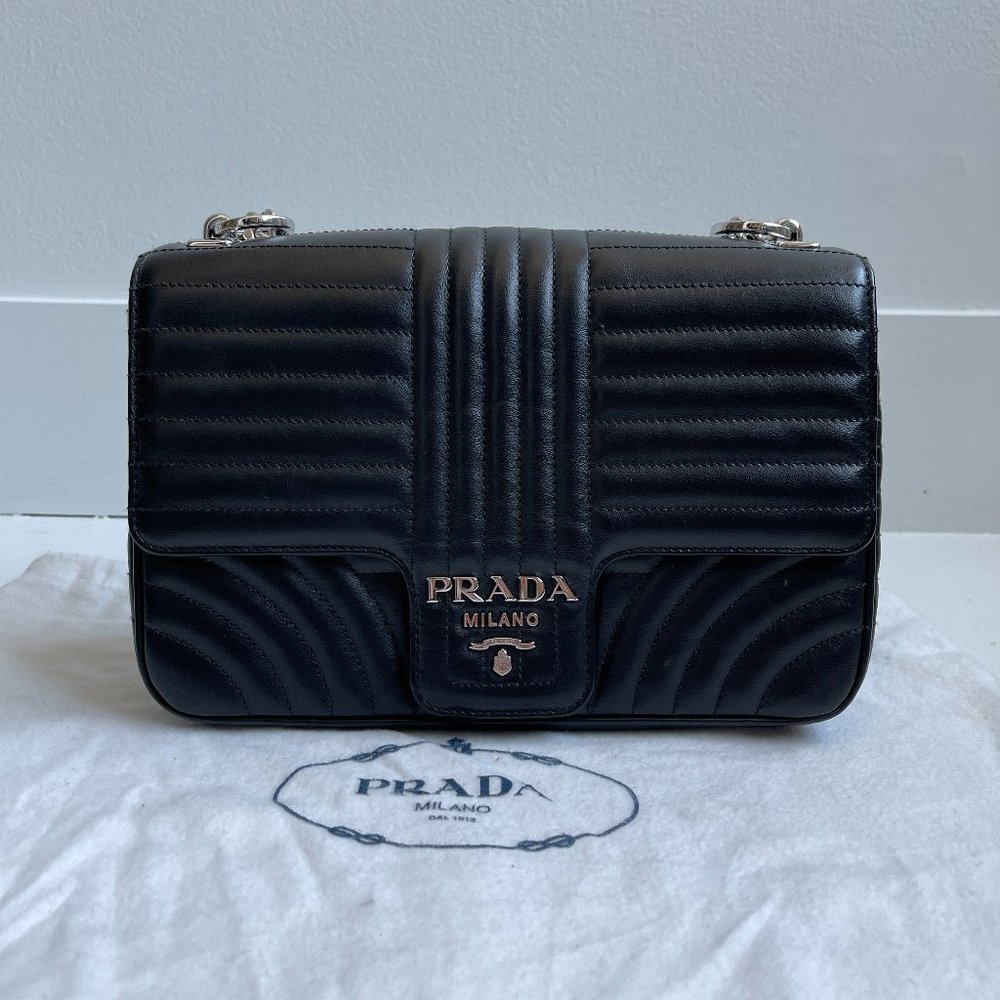PRADA Diagramme handbag in quilted leather - 1BD135